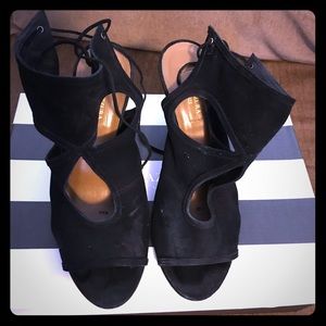 Aquazzura Sexy Thing 85 Black Suede Size 36.5